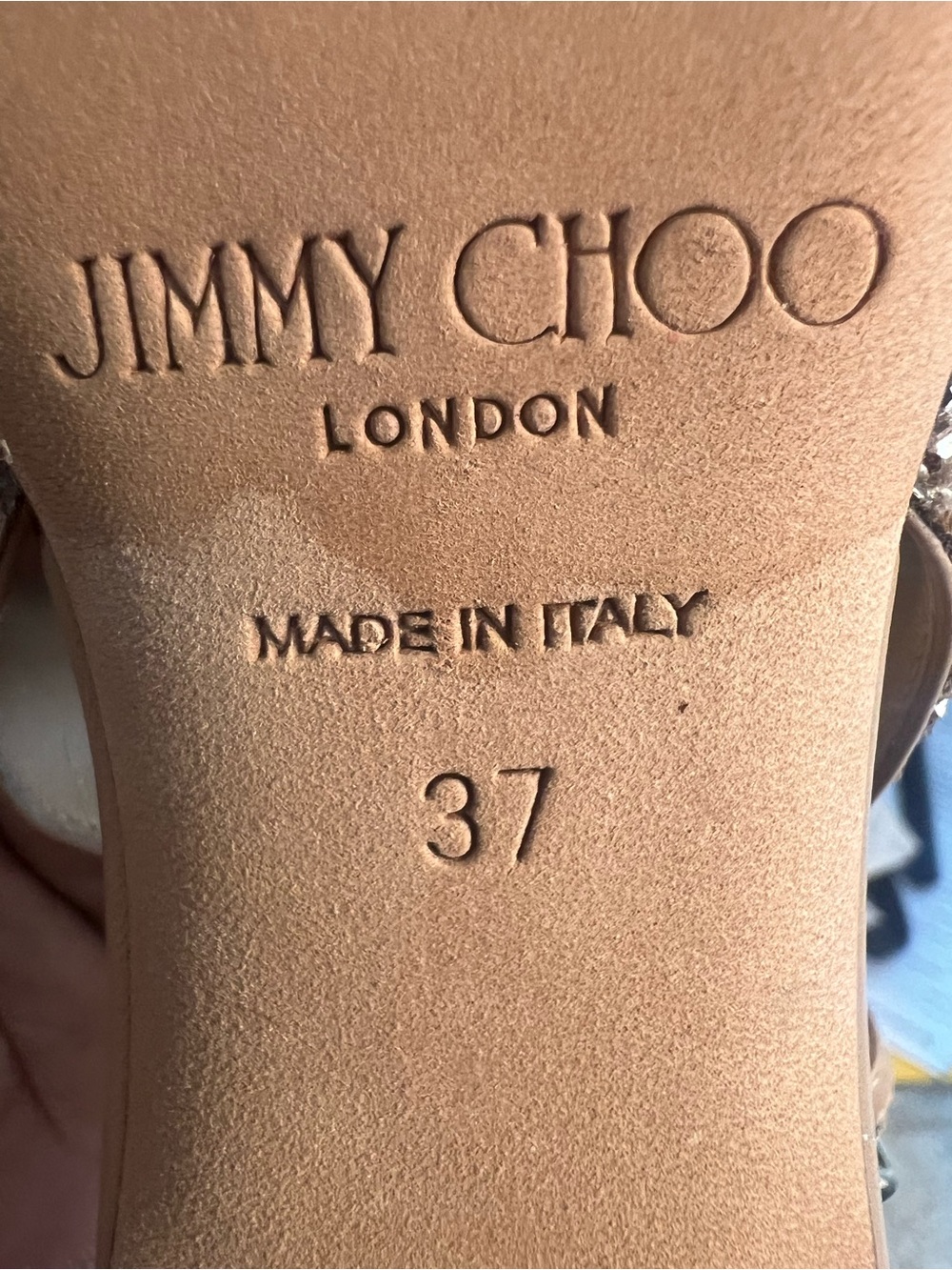 Jimmy Choo Gemma 40 Glitter Slingback pump. - Picture 12 of 12
